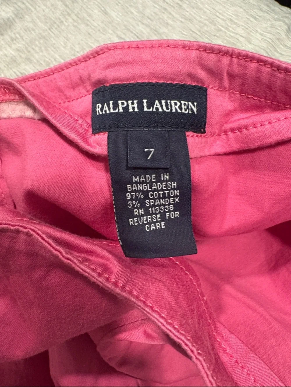 Ralph Lauren Hot Pink Chino Pants with Embroidered Pony